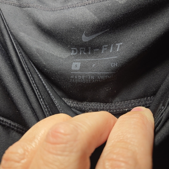 Nike High Waist Dri-FIT Black Leggings With Drawstrings Womens Small - Picture 7 of 8